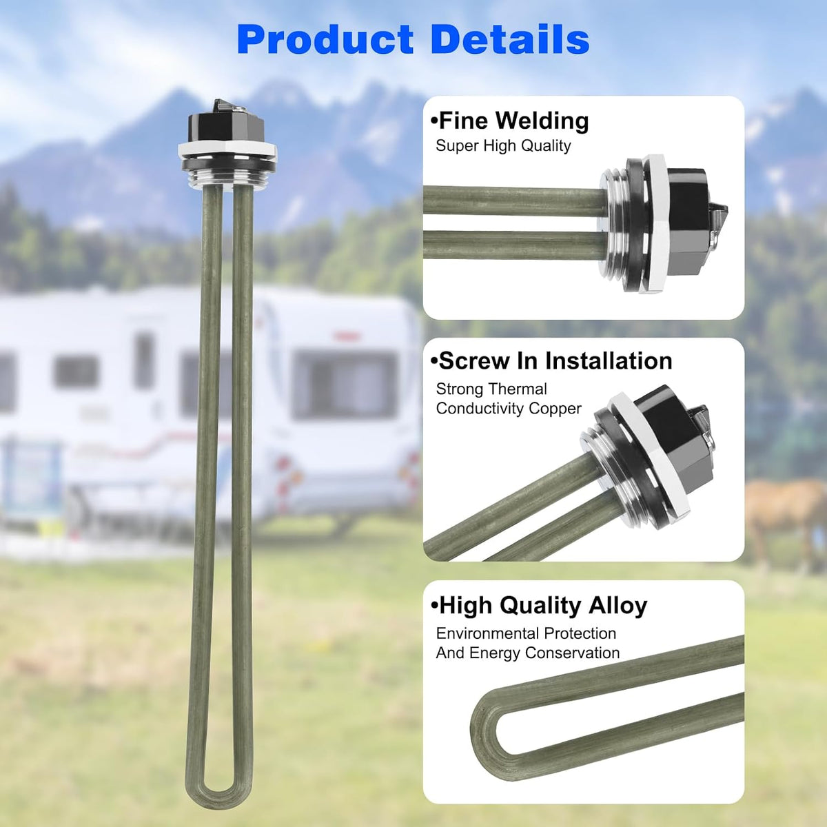 92249 RV Water Heater Element for Atwood Water Heater Parts