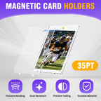 12ct 35pt Magnetic Card Holder Case Sleeves One Touch Card Holders
