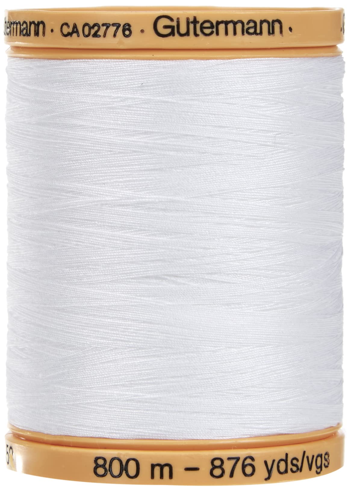 Gutermann 25049 Natural Cotton Thread Solids 876 Yards-White