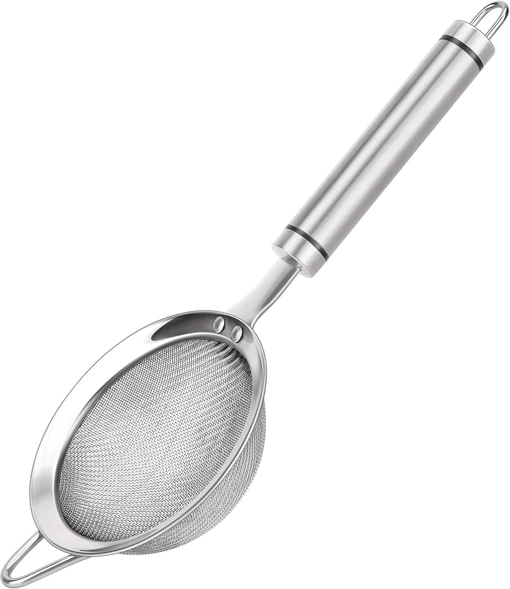 Fine Mesh Strainer with Handle Tea Sifter Stainless Steel Sieve
