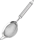 Fine Mesh Strainer with Handle Tea Sifter Stainless Steel Sieve