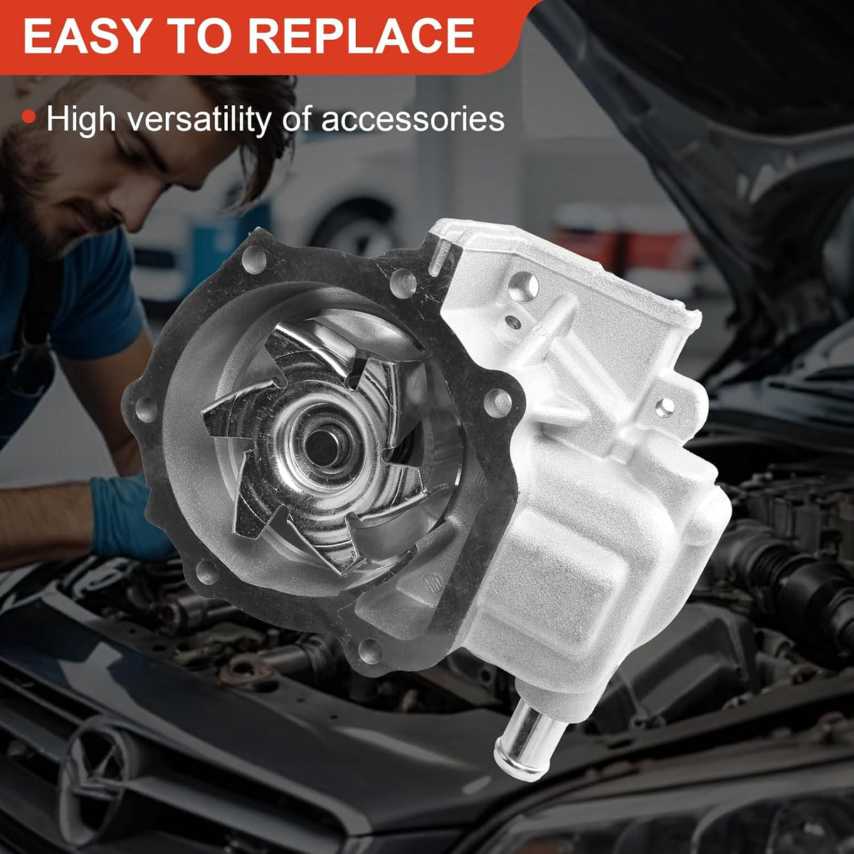 Timing Belt Kit with Water Pump Compatible with 2.5L Subaru