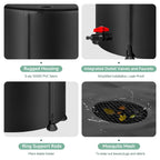 Collapsible Rain Barrel Water Storage Containers 53 Gallon