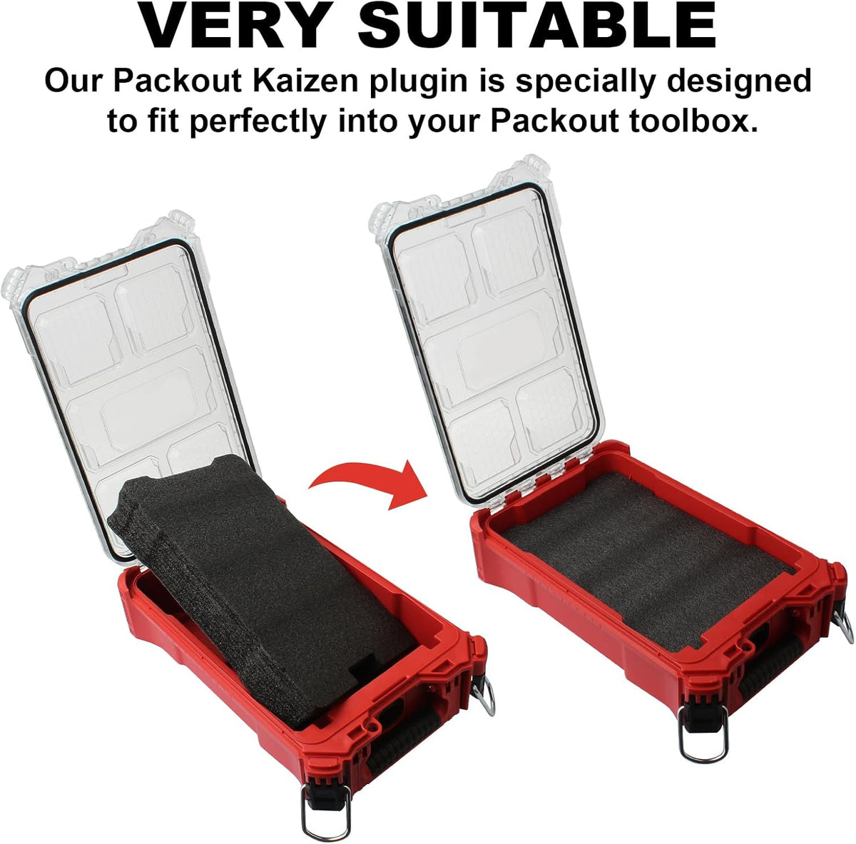 48-22-8435 Tool Box Foam Fits for Milwauke-e Packout Foam Inserts (2PCS)