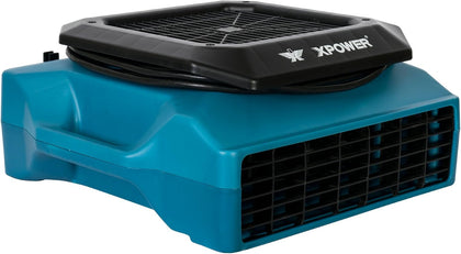 PL-700A 1/3HP 1050 CFM Air Mover – Sealed Motor Low Profile Carpet Dryer – Air Blower Build-In GFCI Power Outlets &