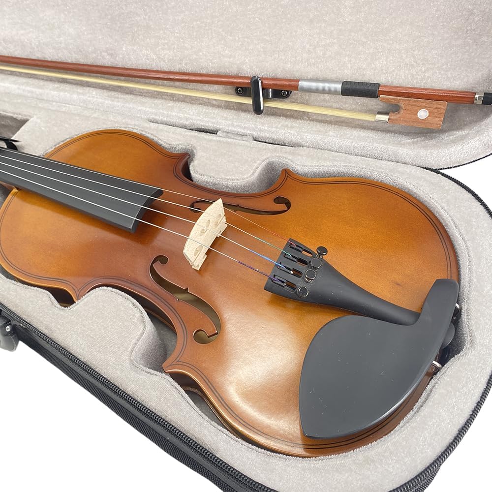 4/4 Violin Kit for Beginners - Perfect for School Orchestra & Daily Practice, Solidwood Maple/Basswood Construction