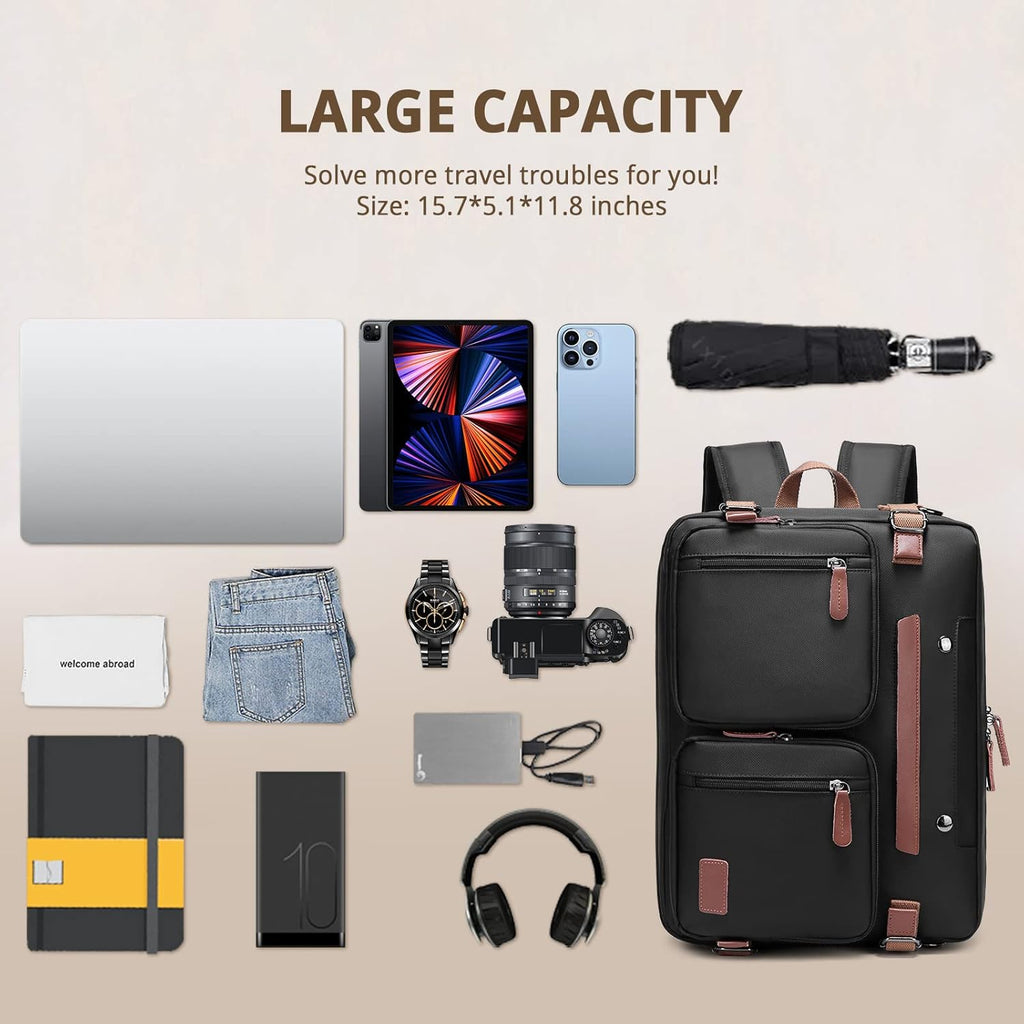 15.6 inch Laptop Backpack for Men Women,3 in 1 Briefcases For Men,Messenger Bag Laotop Bag Computer Bags For Work