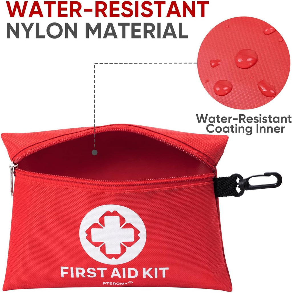 150 Piece Mini First Aid Kit, Portable Small Emergency Kits Compact 1st Aid Kit for Car, Travel, Home, Camping