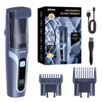 Vacuum Beard Trimmer for Men for Less Mess, Cordless Mustache Trimmer