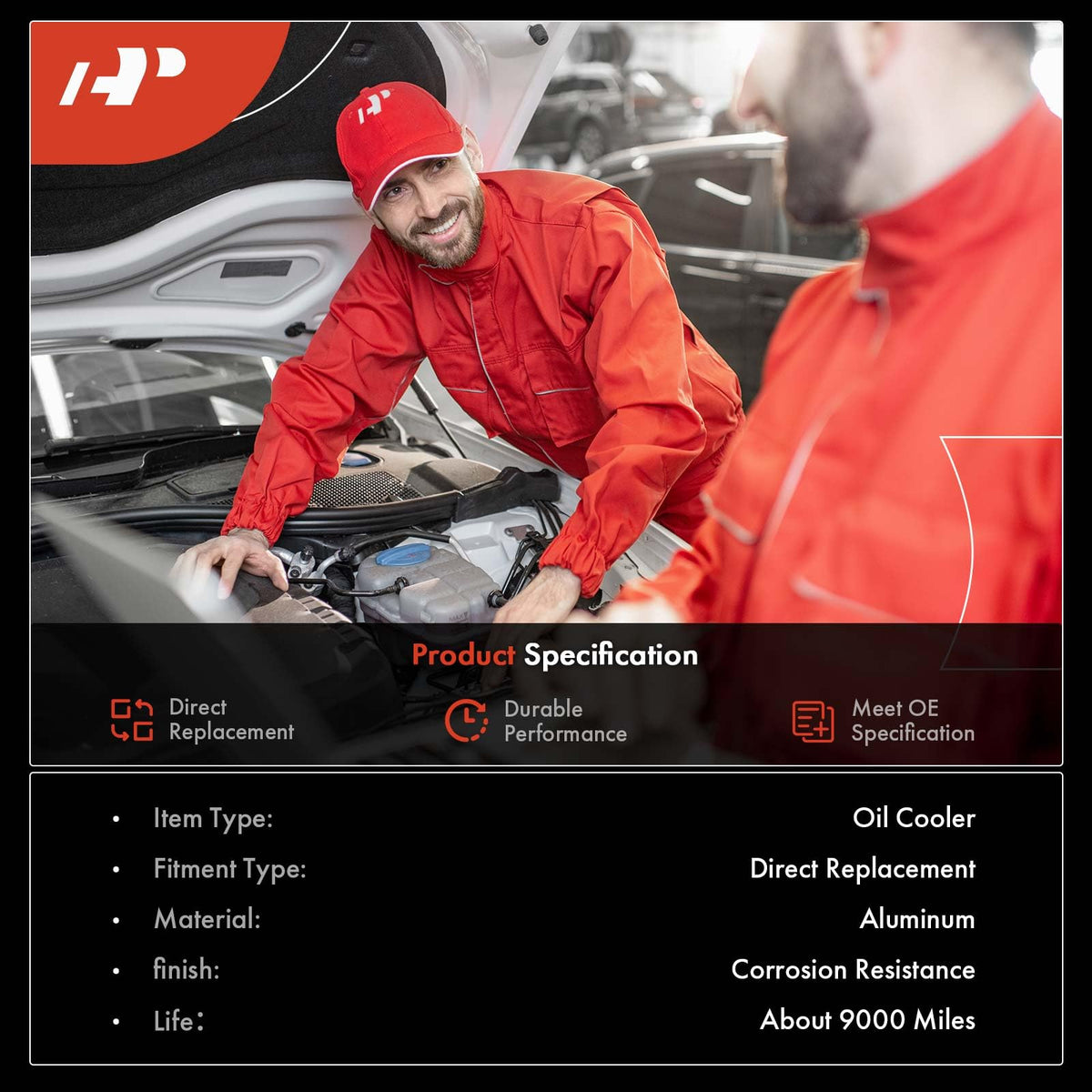A-Premium Transmission Oil Cooler Compatible with Chrysler