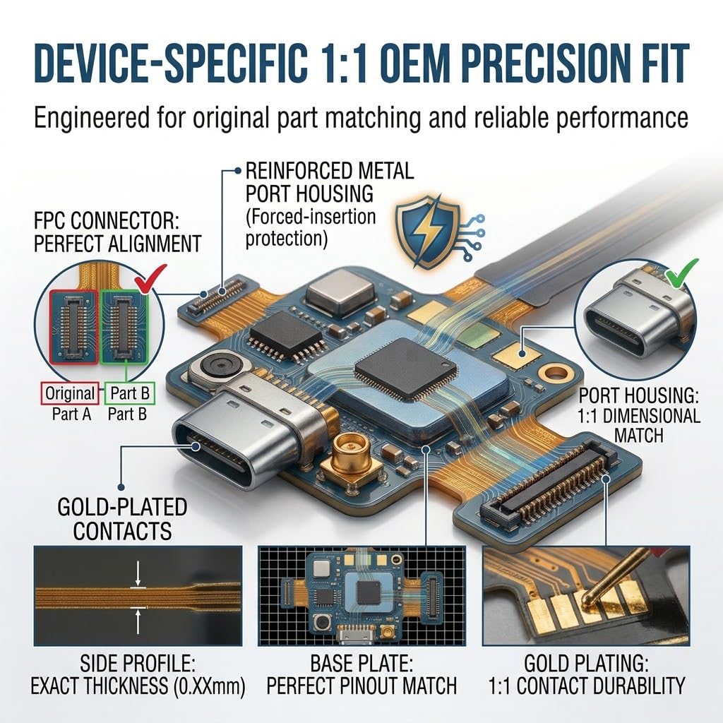 USB Charging Port Dock Connector Flex Cable Flex Cable Replacement for ipad 8 iPad 9 A2270 A2428