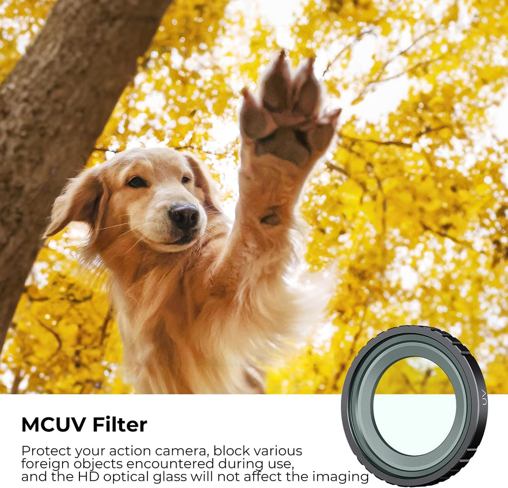 UV CPL ND Filter Kit for Insta360 GO 3S | 3 Pack ND4 UV CPL 28 Multi-Layer Coated Polarizer Neutral Density