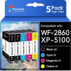 Replacement Compatible for Epson XP5100 WF2860 Ink Cartridges
