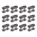 uxcell 16Pcs #40 Chain Master Connector Link Roller, 1/2" Pitch Carbon Steel, Standard Connecting Split Links for 08A Chain