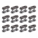 uxcell 16Pcs #40 Chain Master Connector Link Roller, 1/2" Pitch Carbon Steel, Standard Connecting Split Links for 08A Chain