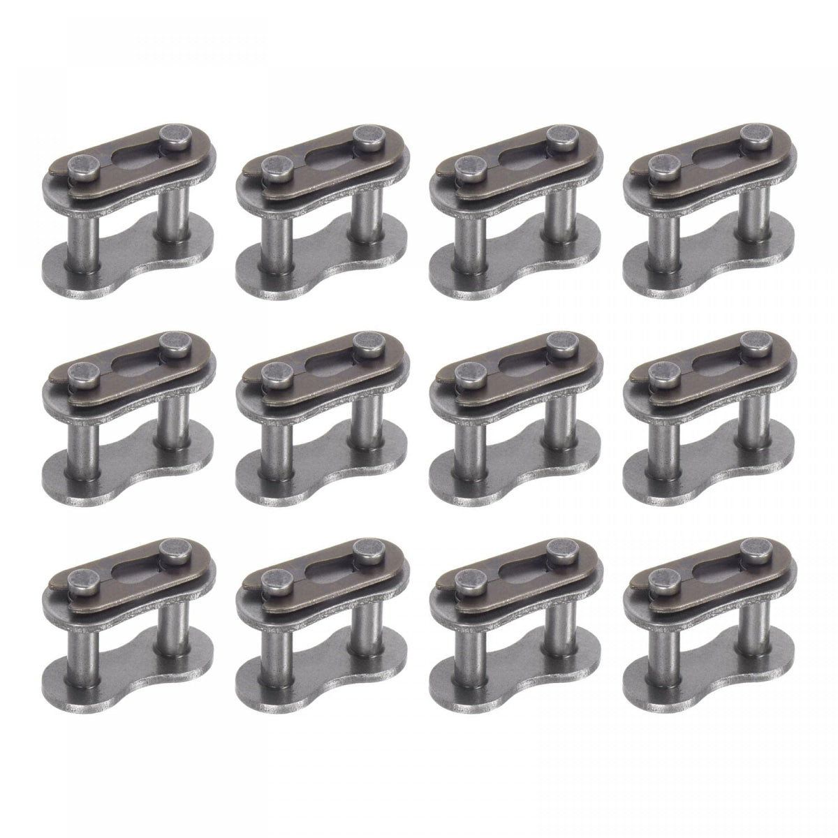 uxcell 16Pcs #40 Chain Master Connector Link Roller, 1/2" Pitch Carbon Steel, Standard Connecting Split Links for 08A Chain