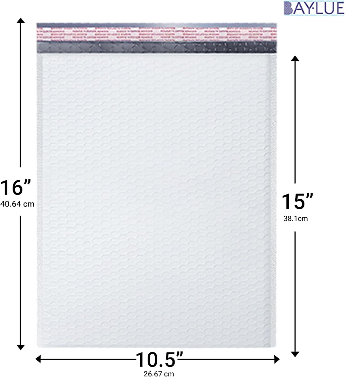 Bubble Mailers 10.5x16, Self Seal Poly Padded Envelopes #5, 100 Pack Bulk