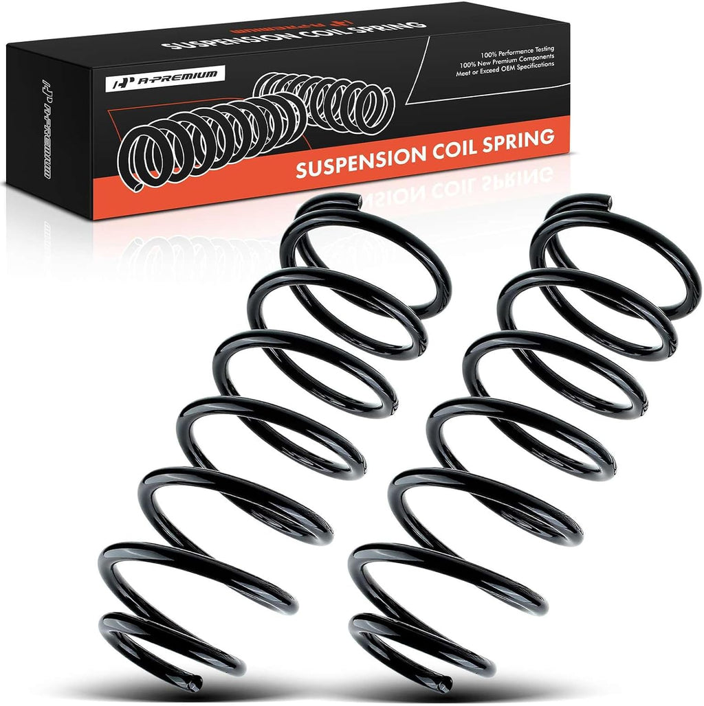 A-Premium 2-Pack Rear Suspension Coil Spring Set Compatible with Toyota