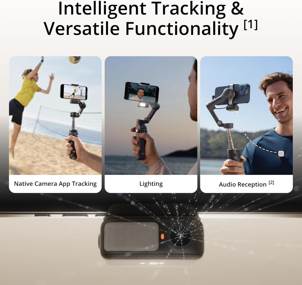 Osmo Mobile 7P Gimbal Stabilizer for iPhone & Android, Native Tracking | Lighting, 3-Axis Phone Gimbal, Quick Launch