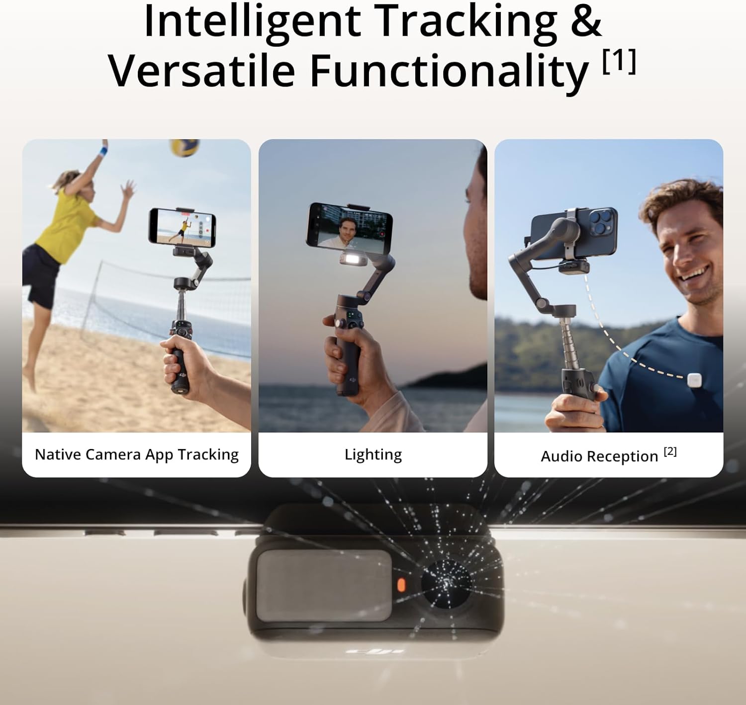 Osmo Mobile 7P Gimbal Stabilizer for iPhone & Android, Native Tracking | Lighting, 3-Axis Phone Gimbal, Quick Launch