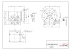 BT175 Cast Iron 56C 60:1 Worm Gear Speed Reducer Shaft Right