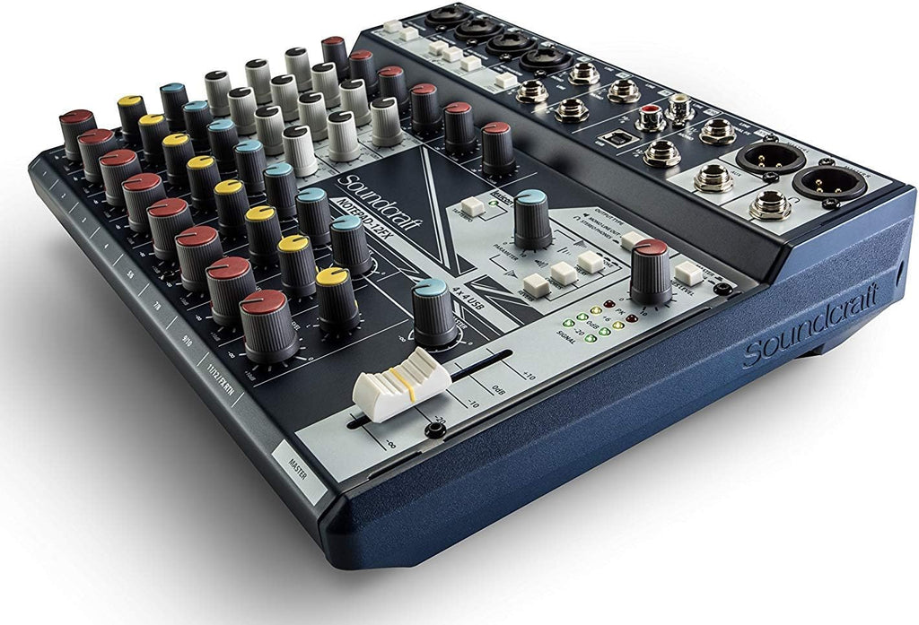 Notepad-12FX Small-format Analog Mixing Console with USB I/O and Lexicon Effects | 12-channel analog mixer with USB