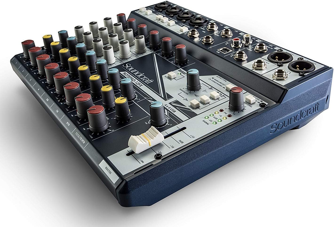 Notepad-12FX Small-format Analog Mixing Console with USB I/O and Lexicon Effects | 12-channel analog mixer with USB
