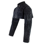 Leather Welding Cape Sleeve, Welder Jacket, Black S