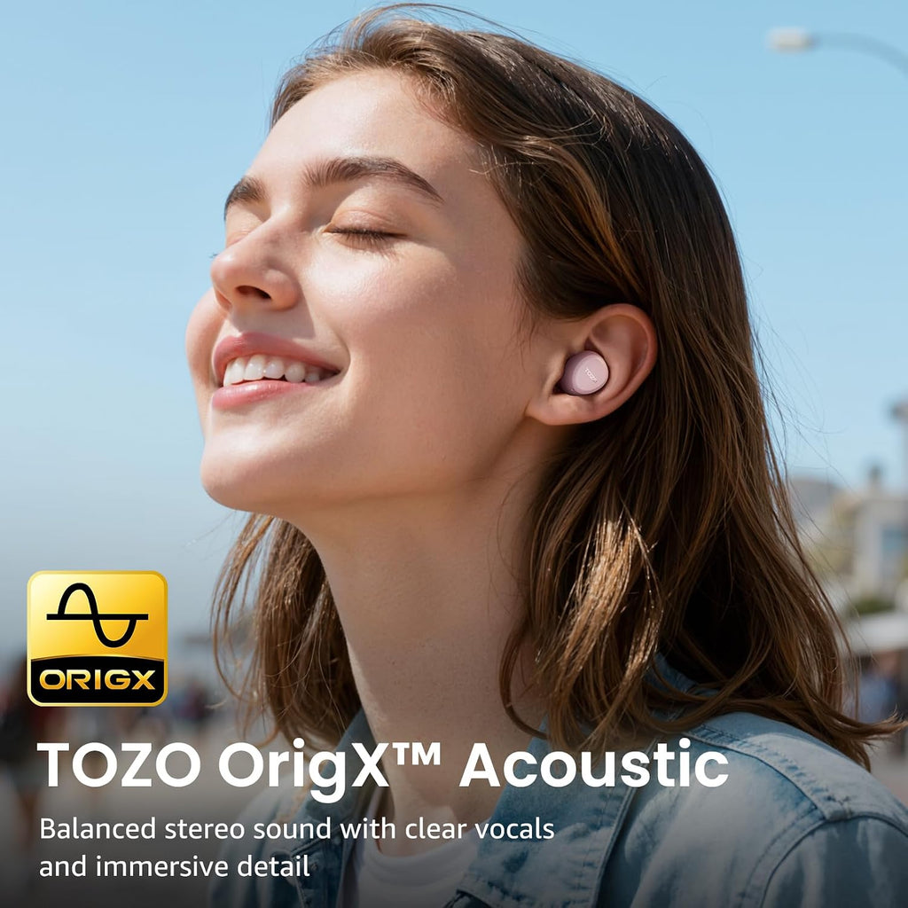 A1 Wireless Earbuds Bluetooth 5.3 Light Weight in Ear IPX5 Waterproof Headphones 2 Mic for AI Calls, Immersive