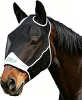 Horse Fly Mask, Black, Draft Horse