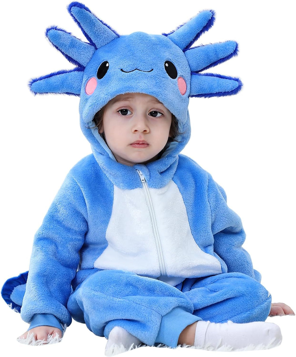 Baby Axolotl Halloween Costumes For Kids Infant Toddler Boys Girls Cute Animal Onesie Pajamas Costume Outfit