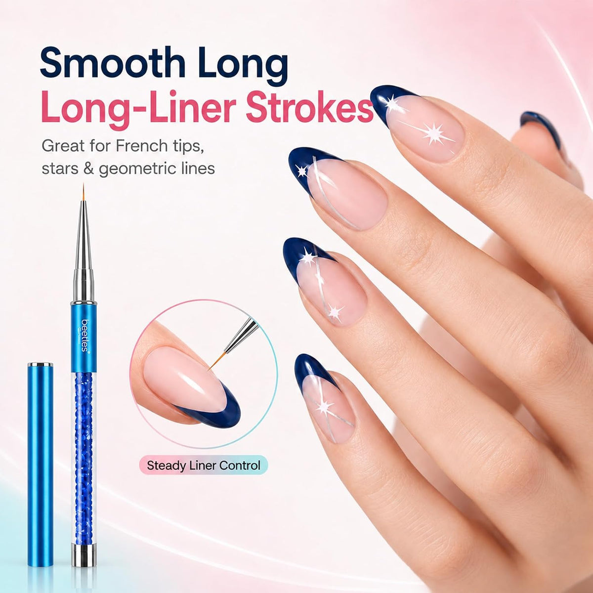 Nail Art Liner Brushes 5Pcs Painting Art Design Pen Set
