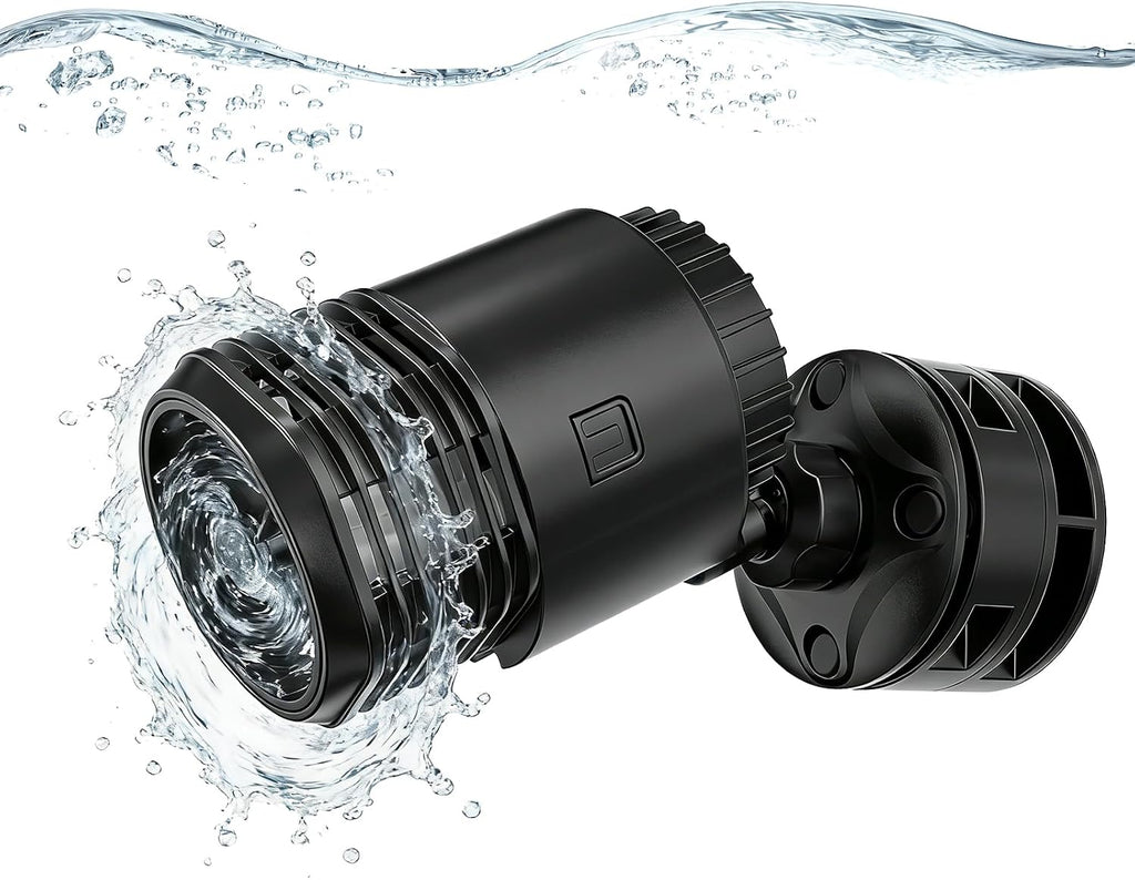 Aquarium Wave Maker 10W 1500GPH Submersible Water Circulation Pump with Magnetic Base, Quiet Rotating Powerhead for