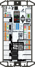 SmartZone-2: Single-Stage, 2-Zone Controller KIT w/ Temperature Sensor - Replace Honewell, ewc, zonefirst HVAC Zone Control Panels