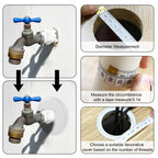 2pcs Wall Split Flange, White Self-Adhesive ABS Round Escutcheon Plate