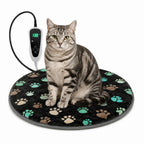Cat Heating Pad Round-16x16 in UL/MET Dual Security Certification