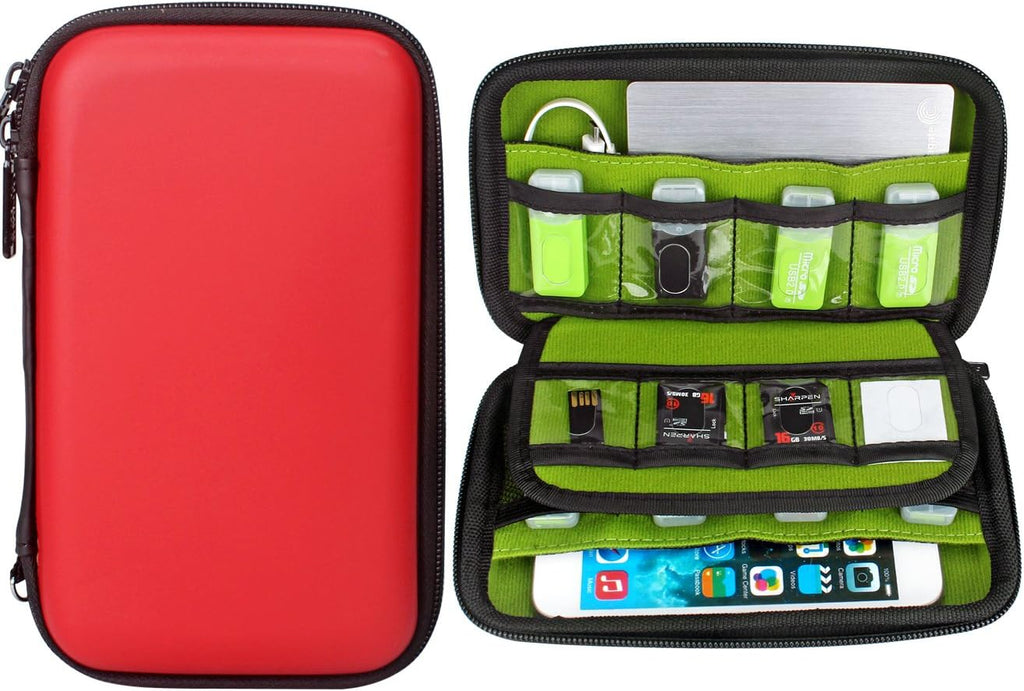 Digital Gadget Case Waterproof Memory Card Case, Designed for External Hard Drive,USB Flash Drives,Power Banks - Best