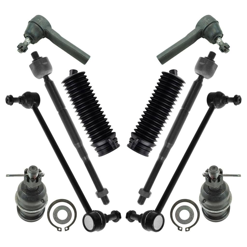 TRQ Front Steering & Suspension Kit Ball Joint Steering Rack & Pinion