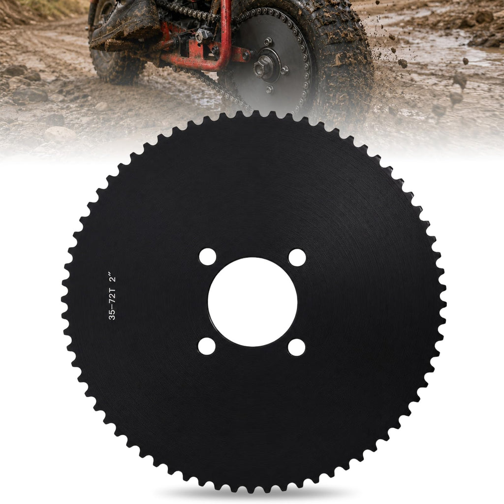35 Chain Go Kart Sprocket 72 Tooth with 2" Bore
