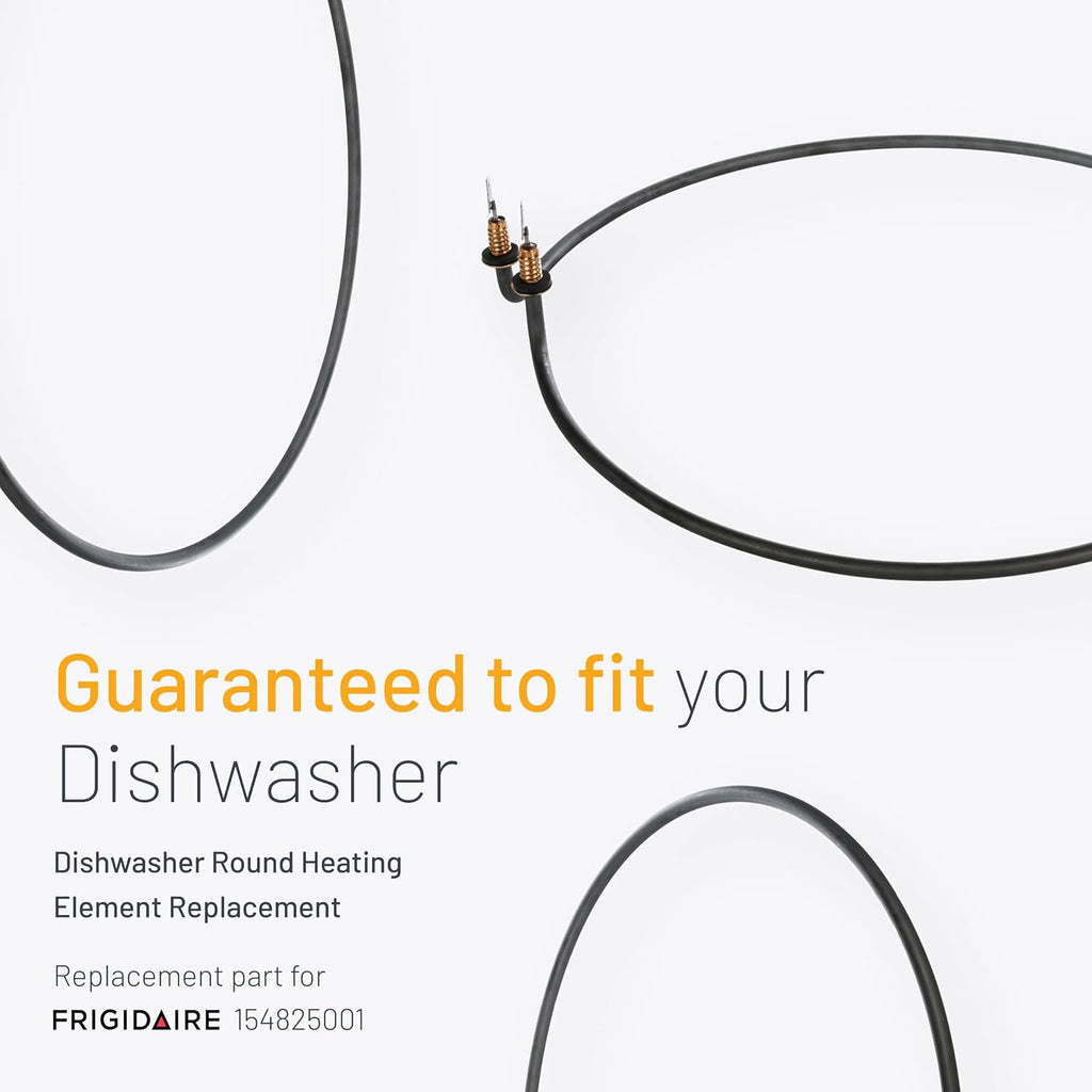 Smart Choice 154825001 Dishwasher Heating Element Compatible with Frigidaire, Compatible with Kenmore Dishwashers, Round Heater, Replaces AP5628696 PS3653449