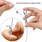 2 Pack Picture Hanging Wire Kit with D Rings - 25kg Load Capacity