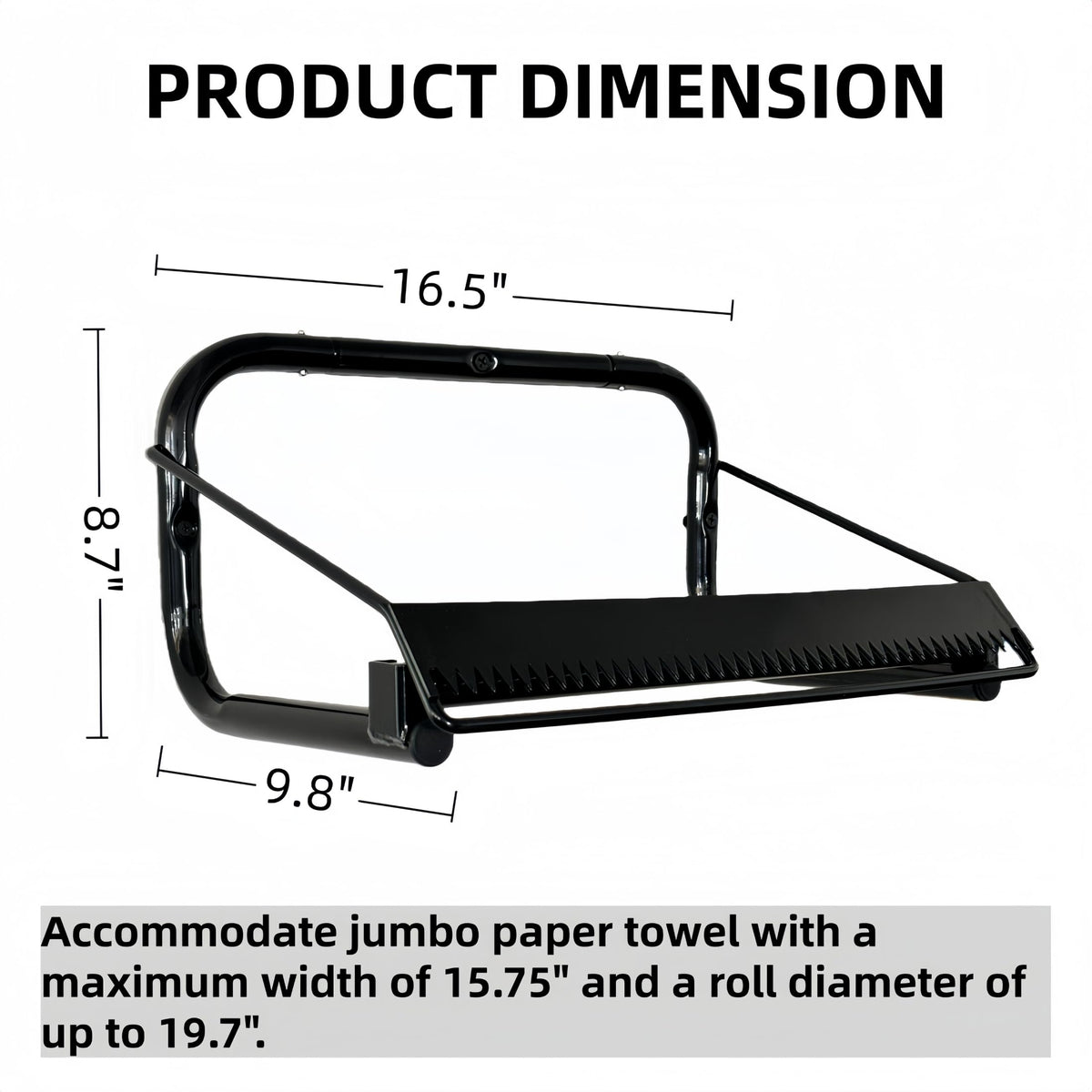 Jumbo Roll Shop Paper Towel Holder, Wiper Dispenser