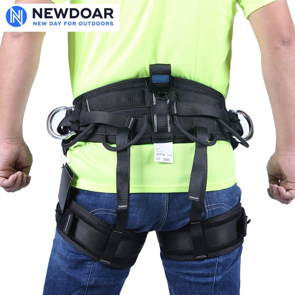 Climbing Harness, Mountaineering Rock Climbing Harness, Half Body Harness for Rappelling Fire Rescuing Tree Climbing