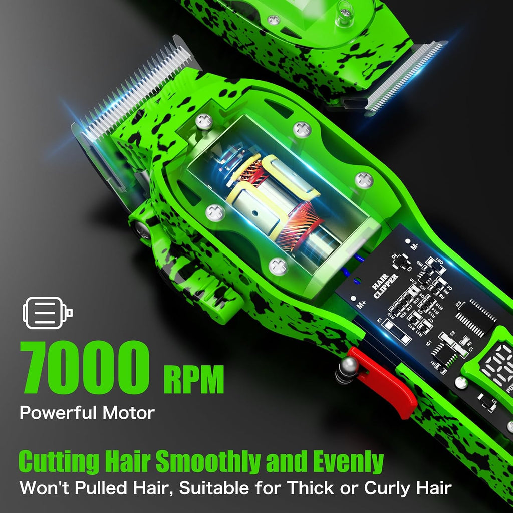 Professional Hair Clippers for Men, Cordless Barber kit for Hair Cutting & Grooming, Hair Clippers and Trimmer Set