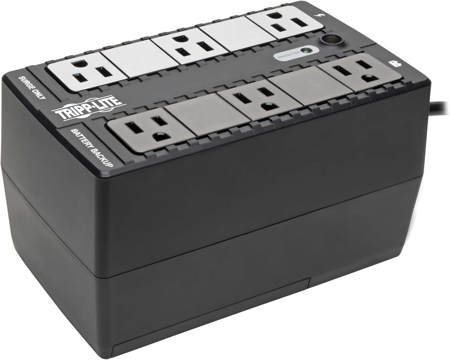 Eaton Tripp Lite BC350 350VA Small UPS 210W Battery Backup Surge Protector | 6 Outlets, Replaceable Battery, Home &
