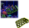 Magnetic Coral Frag Rack 3x3 Inch Reef Tank Frag Holder Compatible with Standard Coral Frag Plugs, Side Mount