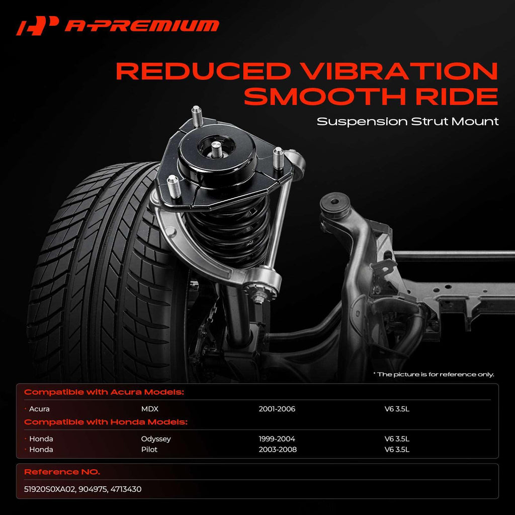 A-Premium Front Left or Right Strut Mount Compatible with Honda, Acura