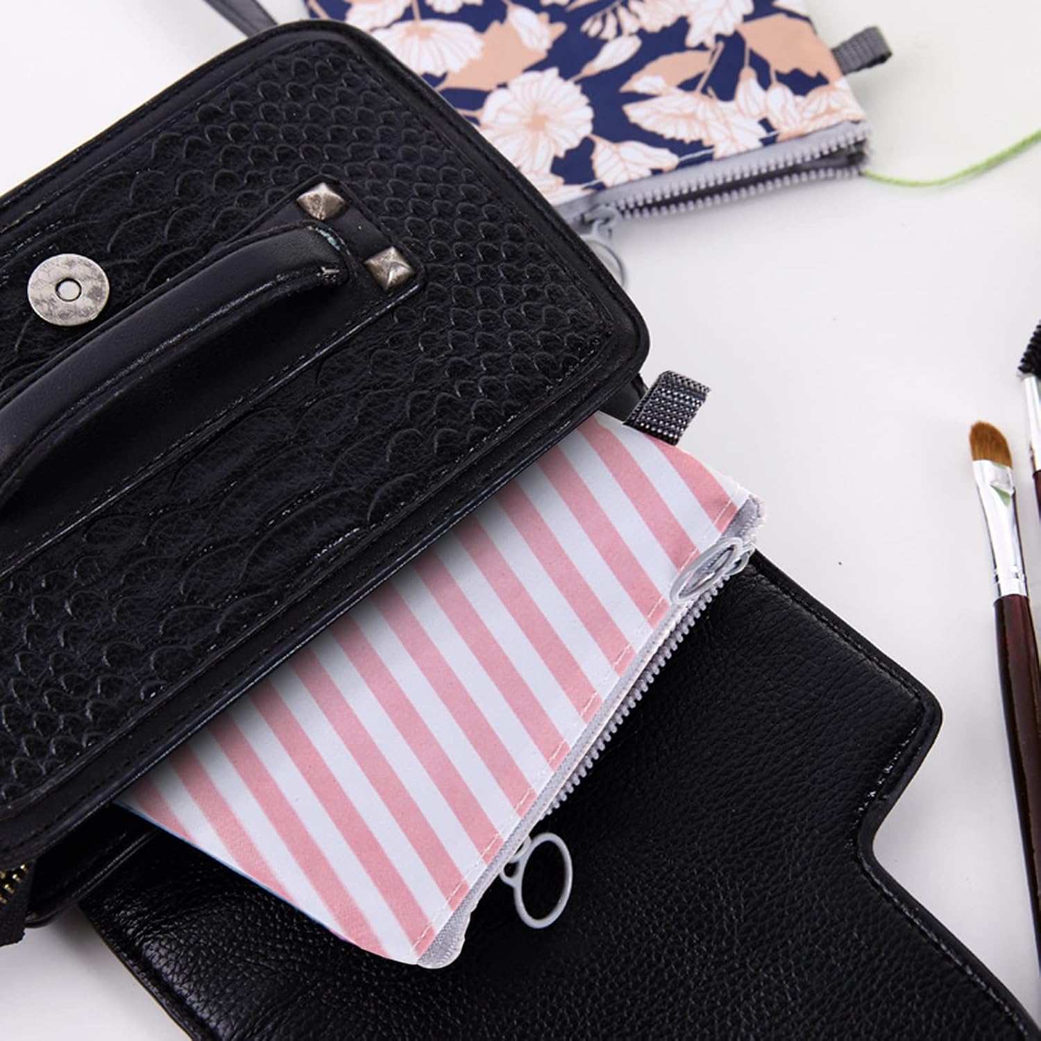 Sanitary Napkin Storage Bag,Menstrual Cup Pouch,9 Pack Portable Sanitary Napkin Pads Storage Bags Feminine