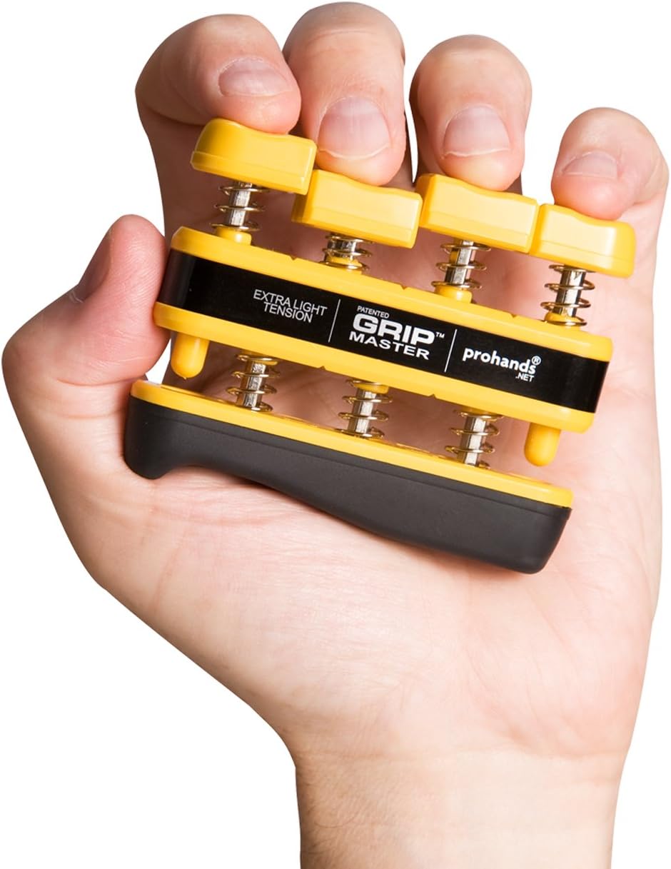Gripmaster Hand Exerciser, Finger Exerciser (Hand Grip Strengthener), Spring-Loaded, Finger-Piston System, Isolate &