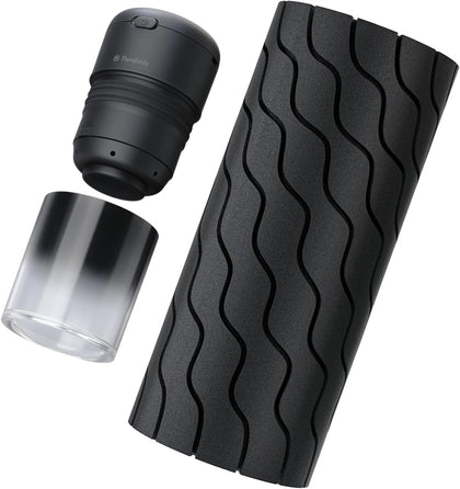 Therabody Wave Series Waver Roller - High Density Foam Roller for Body and Large Muscles + TheraCup Single - Portable